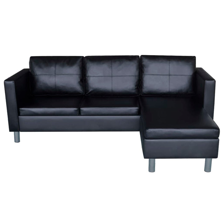 L-Förmiges Sofa 3-Sitzer Kunstleder