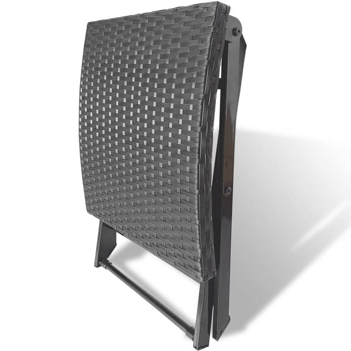 Klapphocker Poly Rattan