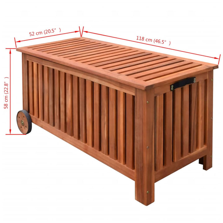 Garten-Aufbewahrungsbox 118X52X58 Cm Holz