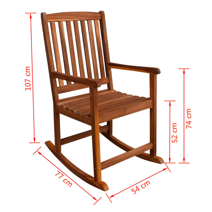 Garten-Schaukelstuhl Akazienholz