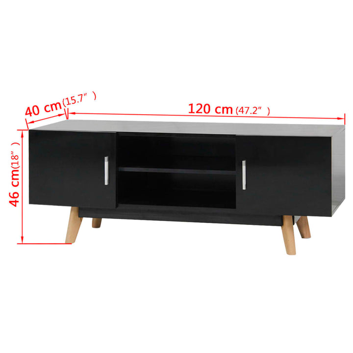 Tv-Schrank Hochglanz 120X40X46 Cm Mdf