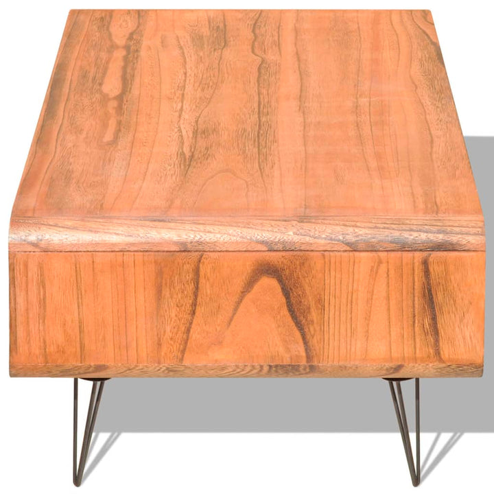 Couchtisch 90×55,5×38,5 Cm Massivholz Paulownia