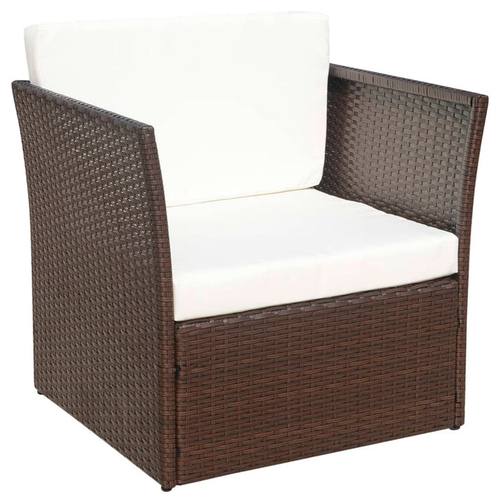 Gartensessel Mit Fußhocker Poly Rattan