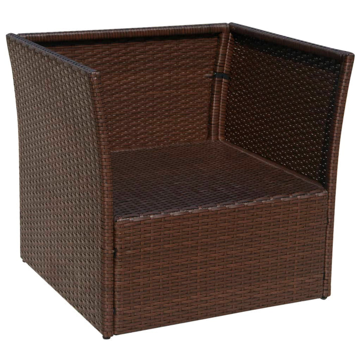 Gartensessel Mit Fußhocker Poly Rattan