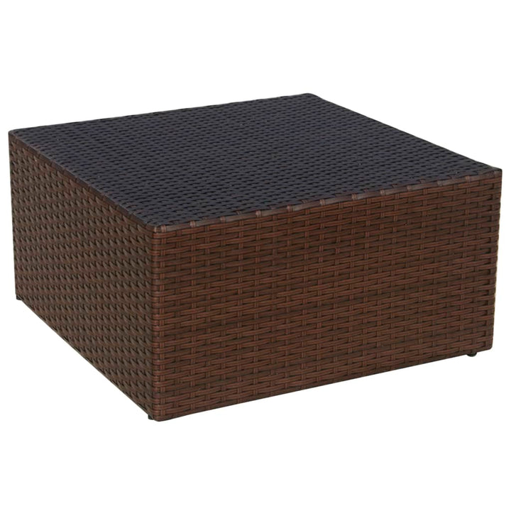 Gartensessel Mit Fußhocker Poly Rattan