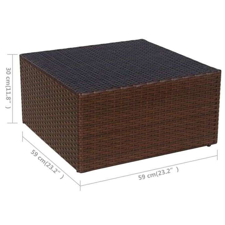 Gartensessel Mit Fußhocker Poly Rattan