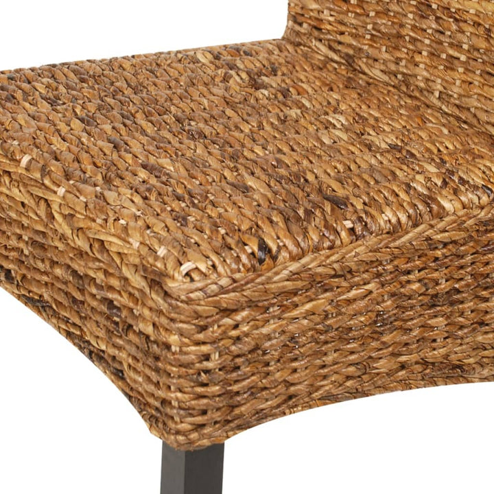 Esszimmerstühle 2 Stk. Abaca Und Mango Massivholz