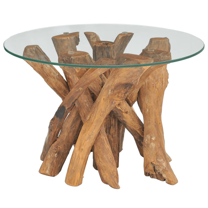 Couchtisch Massivholz Teak Treibholz 60 Cm