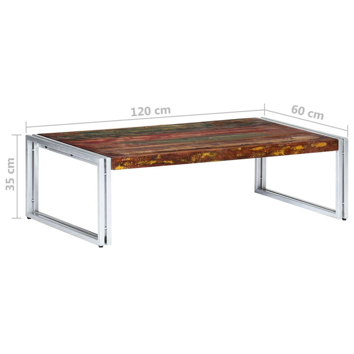 Couchtisch 120X60X35 Cm Altholz Massiv