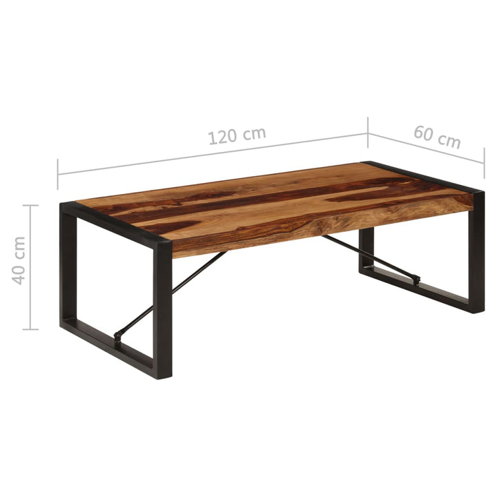 Couchtisch 120X60X40 Cm Massivholz