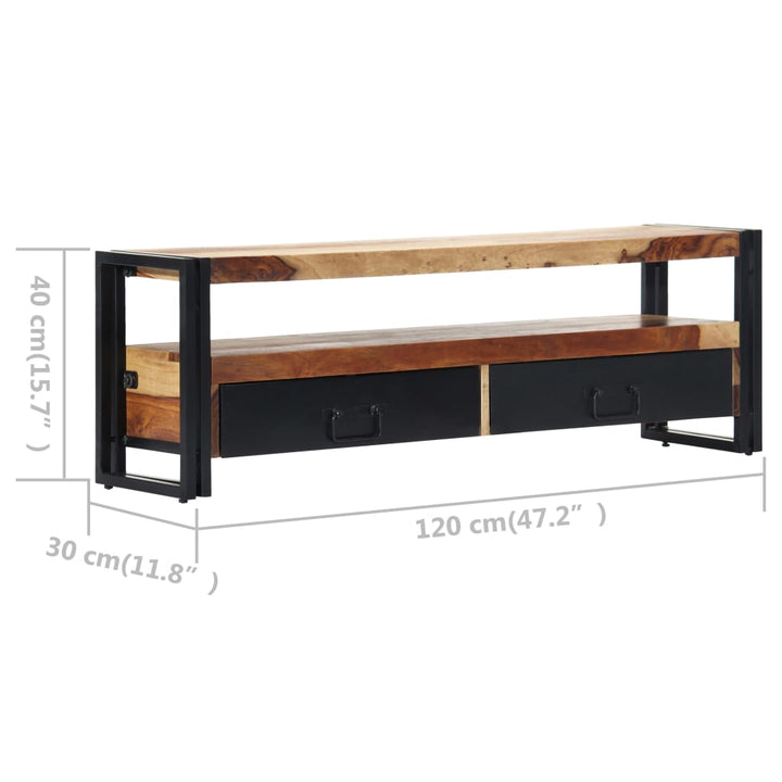 Tv-Schrank 120X30X40 Cm Massivholz