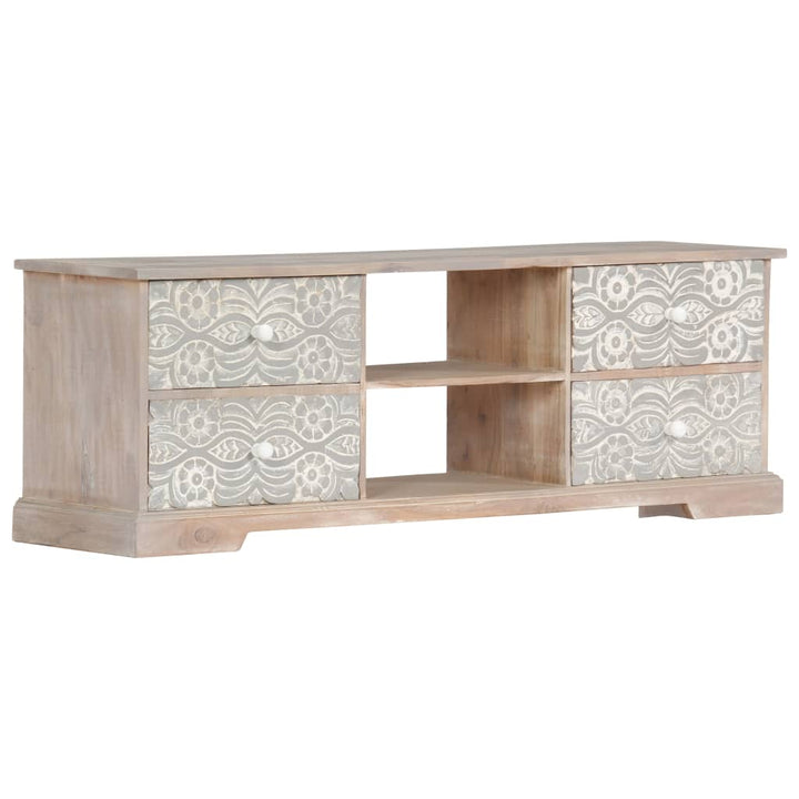 Tv-Schrank 120X30X40 Cm Massivholz Akazie