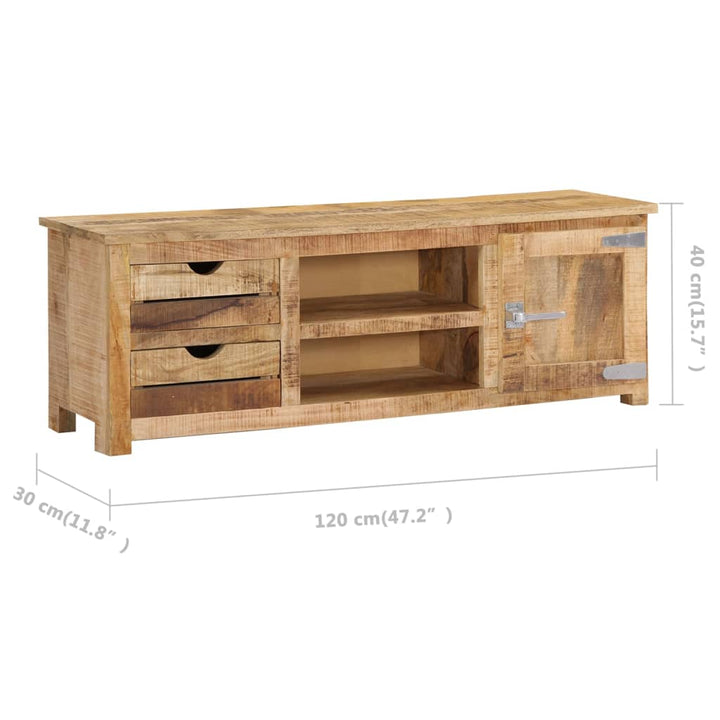 Tv-Schrank 120X30X40 Cm Massivholz Mango