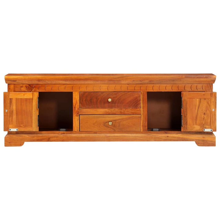 Tv-Schrank 119X30X40 Cm Massivholz Akazie