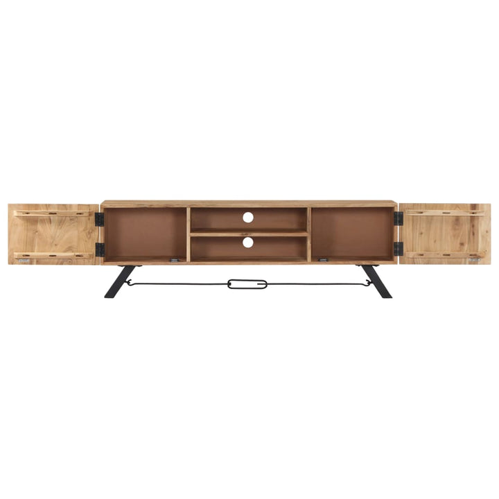 Tv-Schrank 140X30X45 Cm Massivholz Akazie