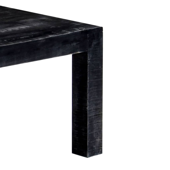 Couchtisch Schwarz 110X50X35 Cm Massives Mangoholz