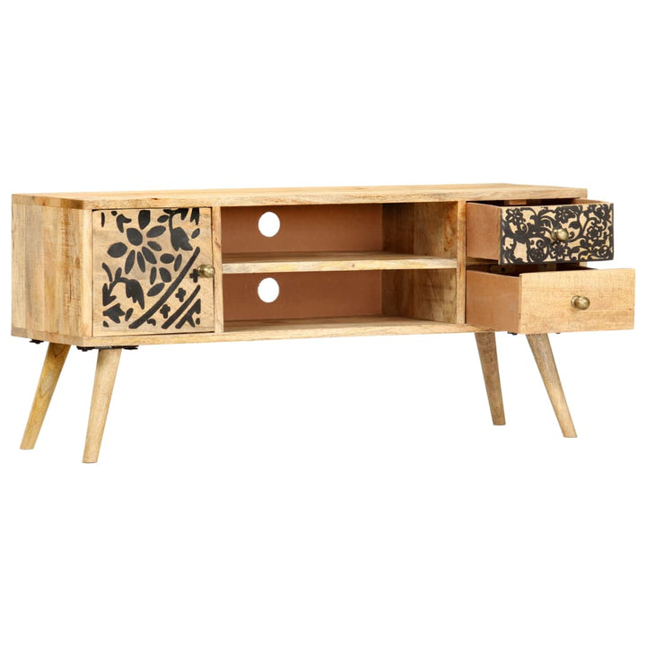 Tv-Schrank 100X30X45 Cm Massivholz Mango