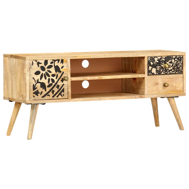 Tv-Schrank 100X30X45 Cm Massivholz Mango