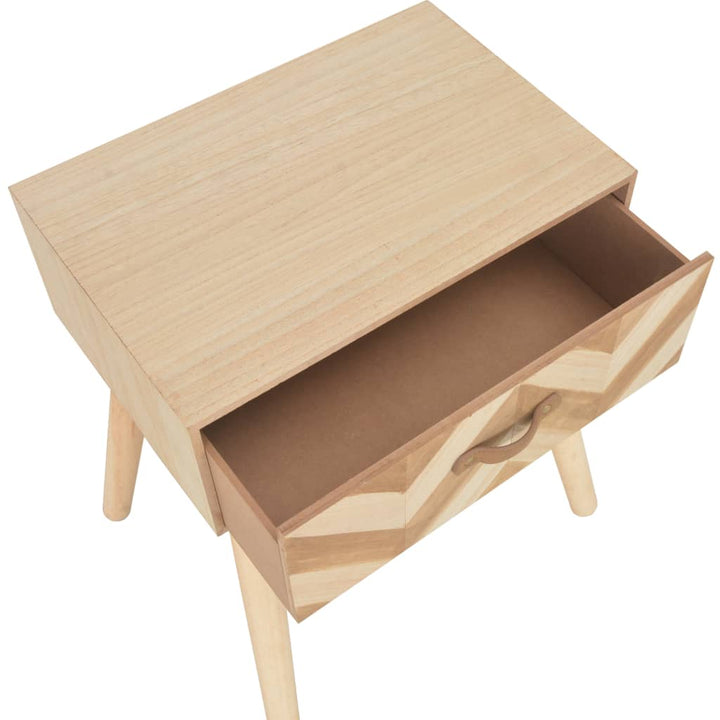 Nachttisch Mit Schublade 44×30×58 Cm Massivholz