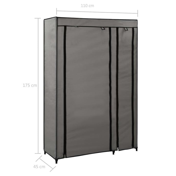 Faltschrank 110X45X175 Cm Stoff