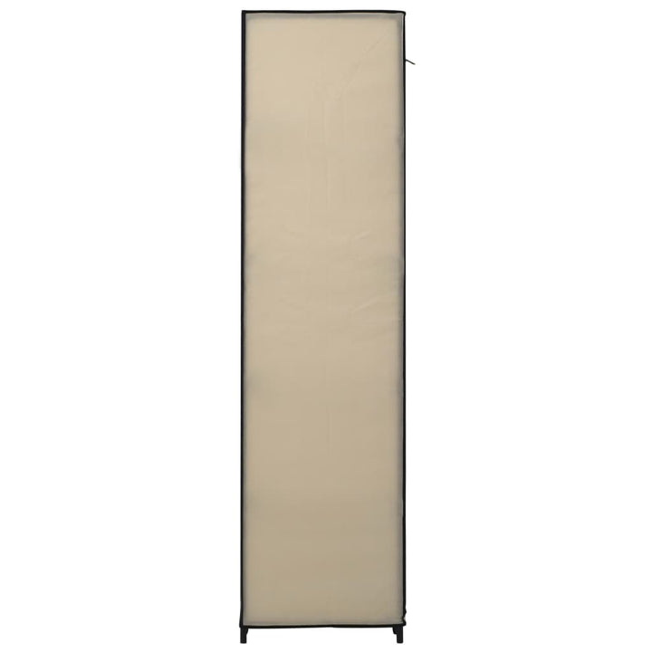 Stoffschrank Mit Fächern Kleiderstangen 150X45X176Cm