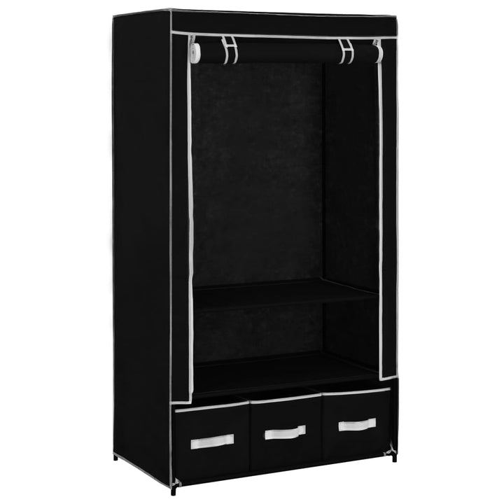 Kleiderschrank 87 X 49 X 159 Cm Stoff