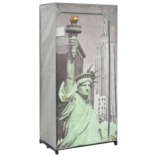 Kleiderschrank 75×45×160 Cm New York Stoff