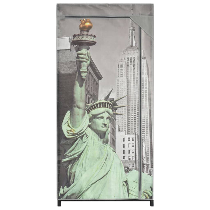 Kleiderschrank 75×45×160 Cm New York Stoff