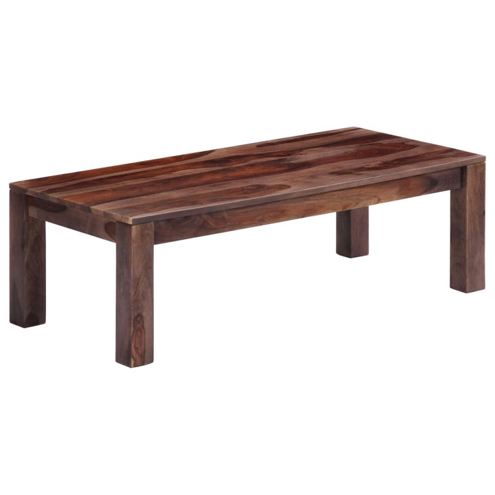 Couchtisch Grau 110X50X35 Cm Massivholz