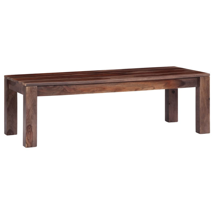 Couchtisch Grau 110X50X35 Cm Massivholz