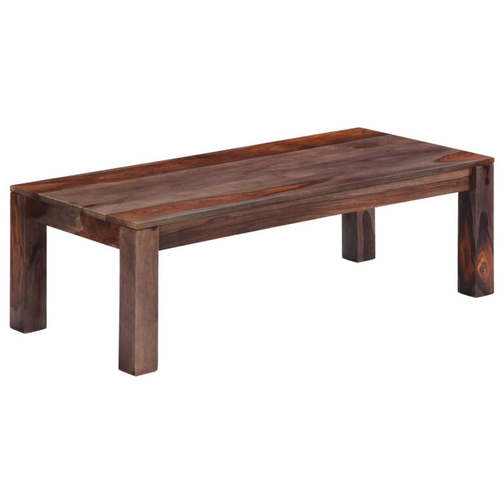 Couchtisch Grau 110X50X35 Cm Massivholz