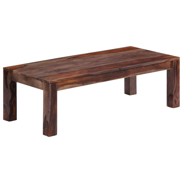 Couchtisch Grau 110X50X35 Cm Massivholz