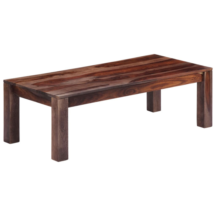 Couchtisch Grau 110X50X35 Cm Massivholz