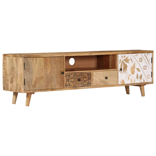 Tv-Schrank 140X30X40 Cm Massivholz Mango