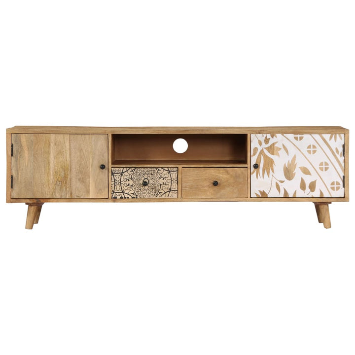 Tv-Schrank 140X30X40 Cm Massivholz Mango