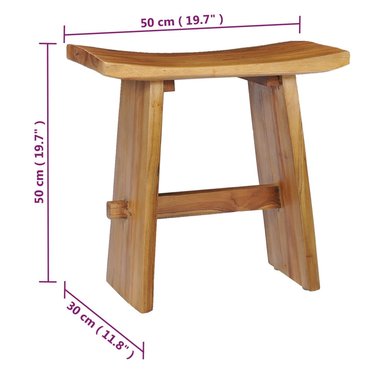 Hocker Massivholz Teak