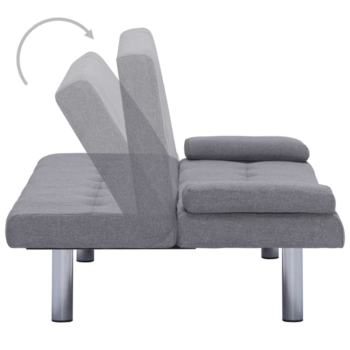 Schlafsofa Mit Zwei Kissen Polyester