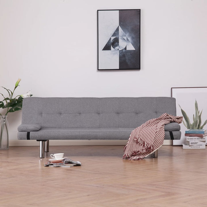 Schlafsofa Mit Zwei Kissen Polyester