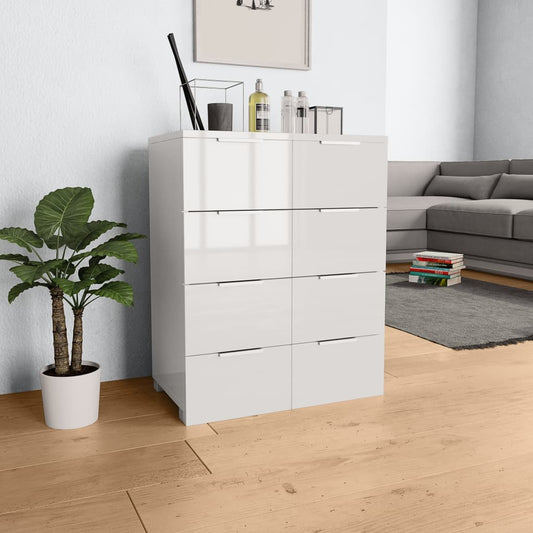 Sideboard Hochglanz- 60X35X80 Cm Holzwerkstoff