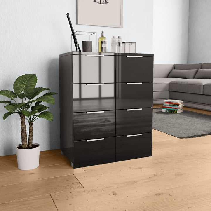 Sideboard Hochglanz- 60X35X80 Cm Holzwerkstoff