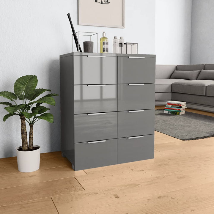 Sideboard Hochglanz- 60X35X80 Cm Holzwerkstoff