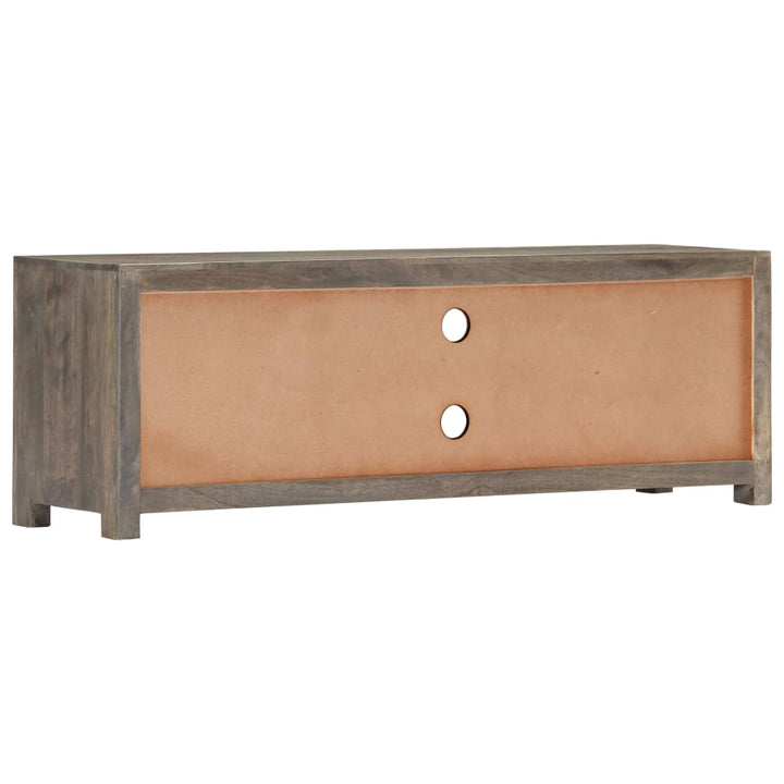 Tv-Schrank Grau 120X30X40 Cm Massivholz Mango