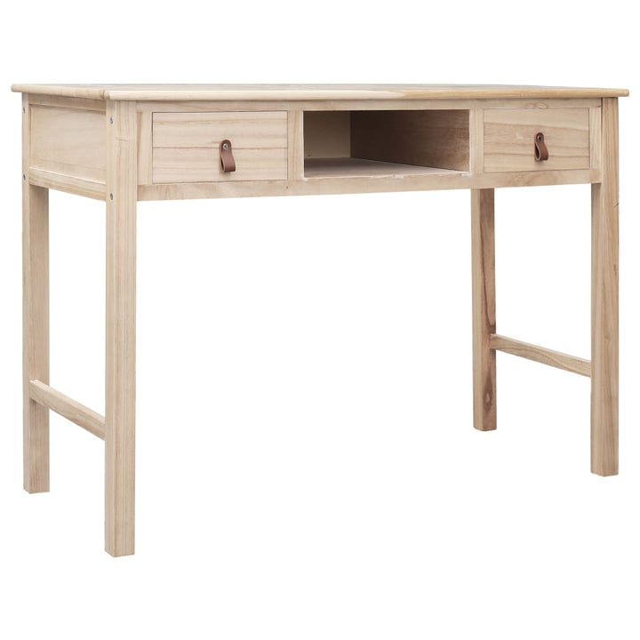 Schreibtisch Grau 110×45×76 Cm Holz