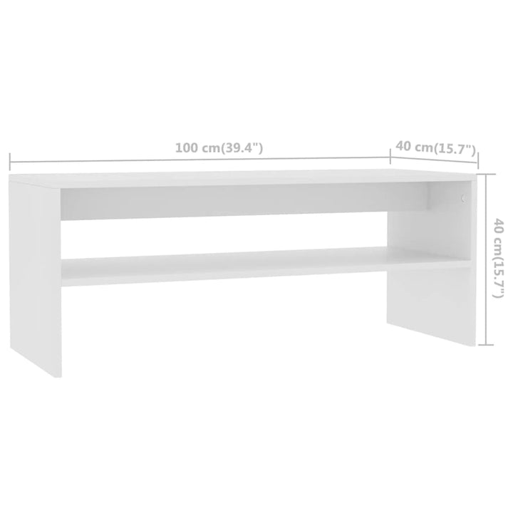 Couchtisch 100X40X40 Cm Holzwerkstoff