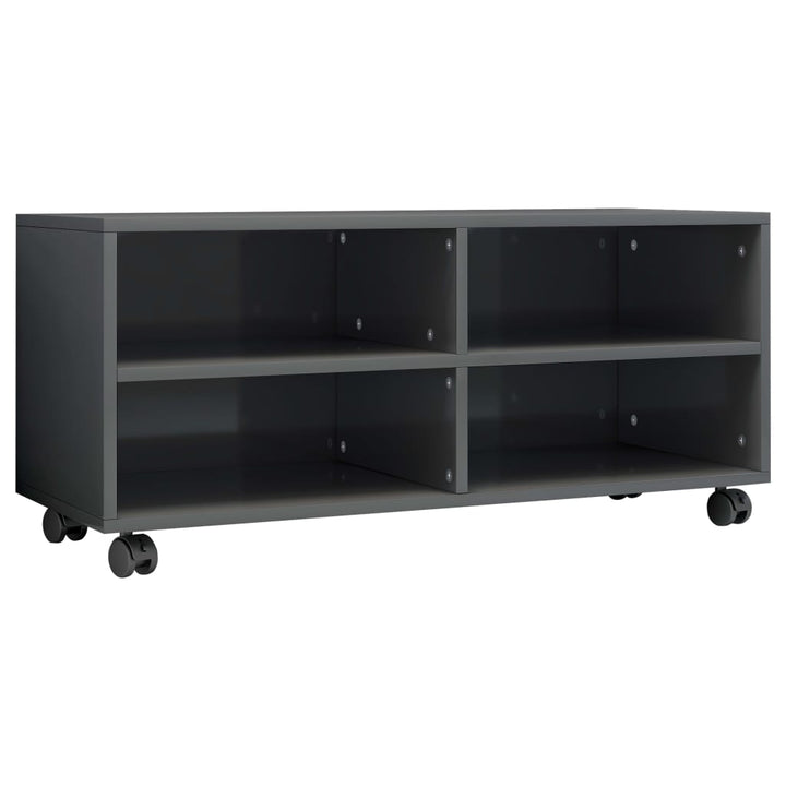 Tv-Schrank Mit Rollen 90X35X35 Cm Holzwerkstoff