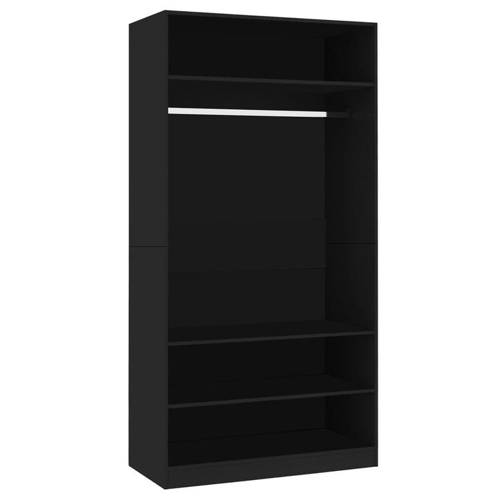 Kleiderschrank Holzwerkstoff Schwarz