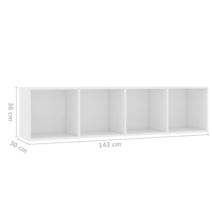 Bücherregal/Tv-Schrank 143×30×36 Cm