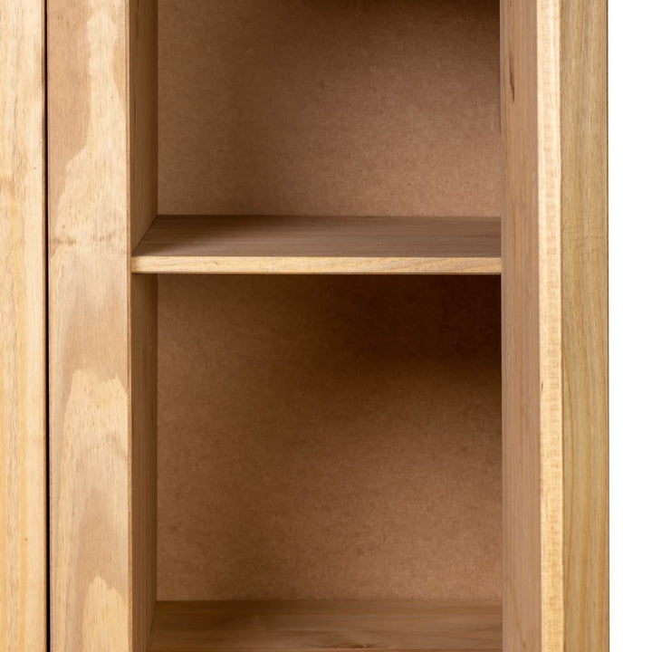 Kleiderschrank 3-Türig 118×50×171,5 Cm Kiefer Panama Serie