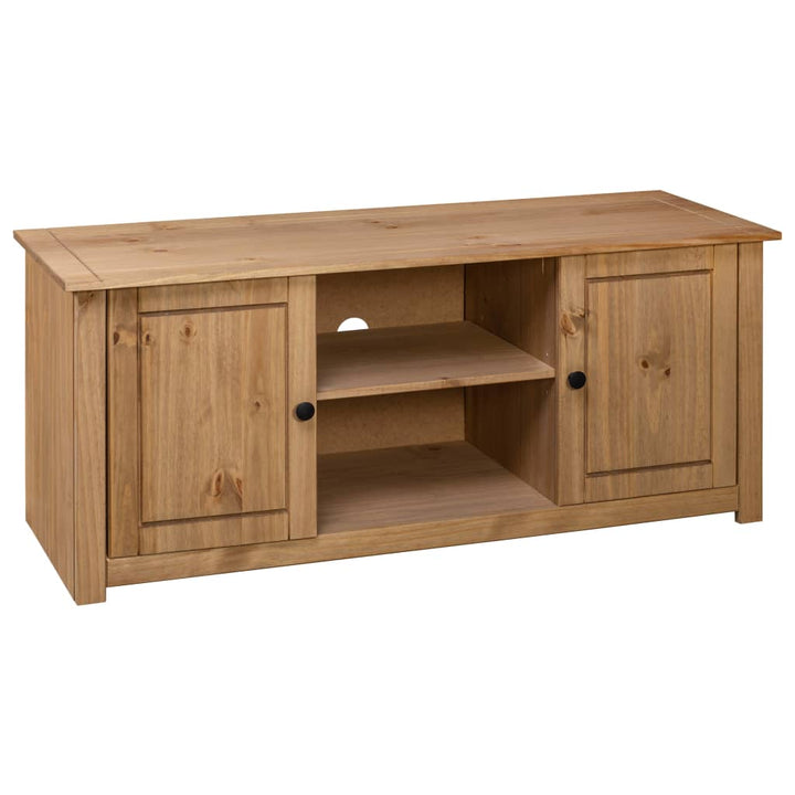 Tv-Schrank 120 X 40 X 50 Cm Massivholz Panama-Kiefer