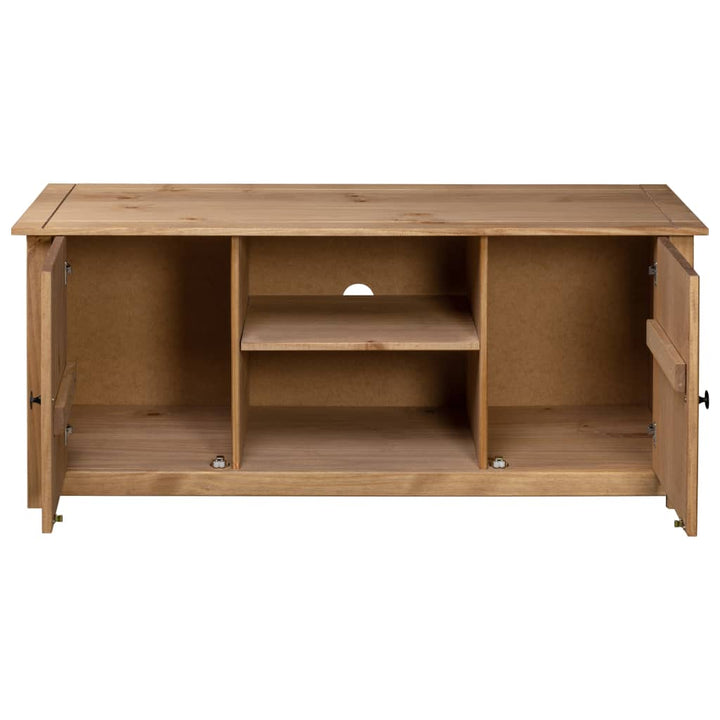 Tv-Schrank 120 X 40 X 50 Cm Massivholz Panama-Kiefer